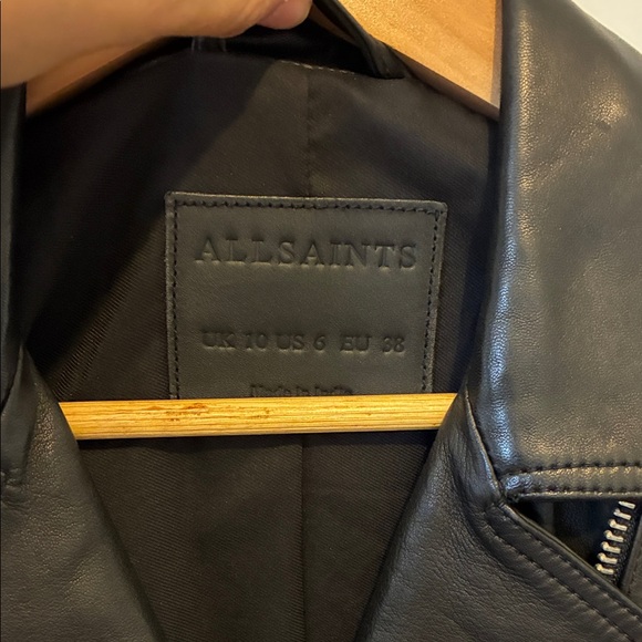 DALBY SLIM FIT LEATHER BIKER JACKET - Picture 9 of 10